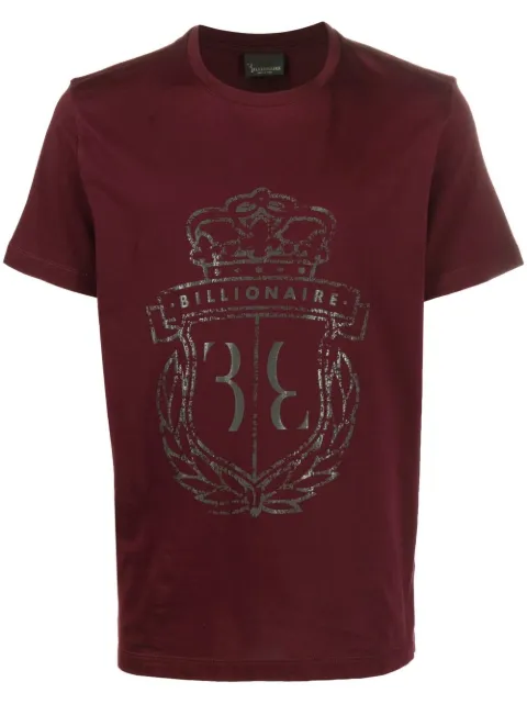 Billionaire logo-print detail T-shirt