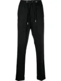 Billionaire tapered-leg track pants - Black