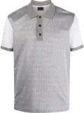 Billionaire two-tone cotton polo shirt - Grey