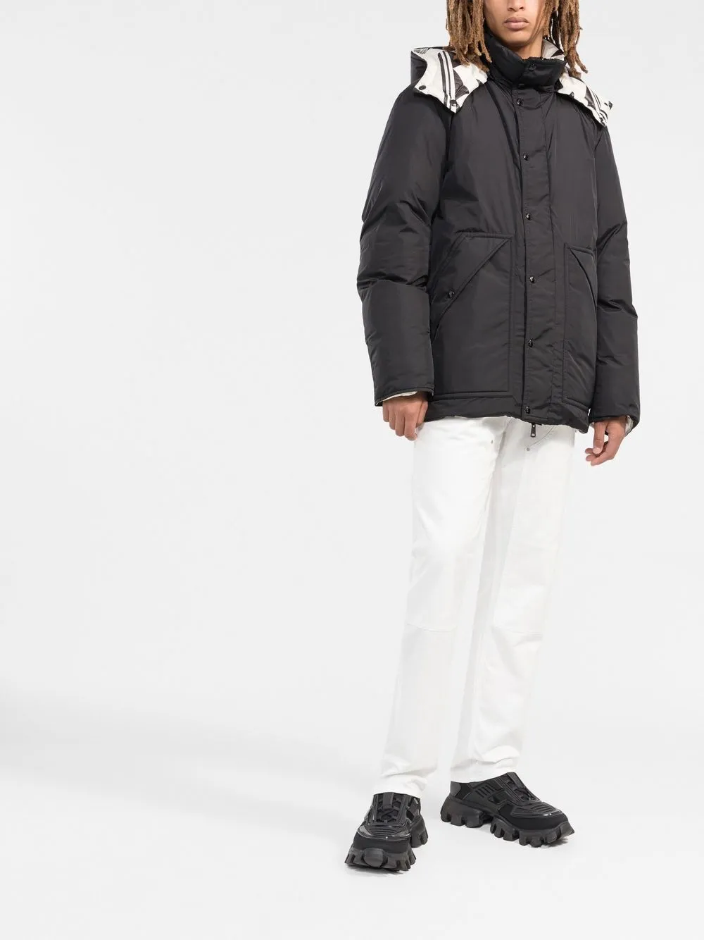 Moncler 双面几何图案蓬松夹克 | 棉服/羽绒服 | Image 2