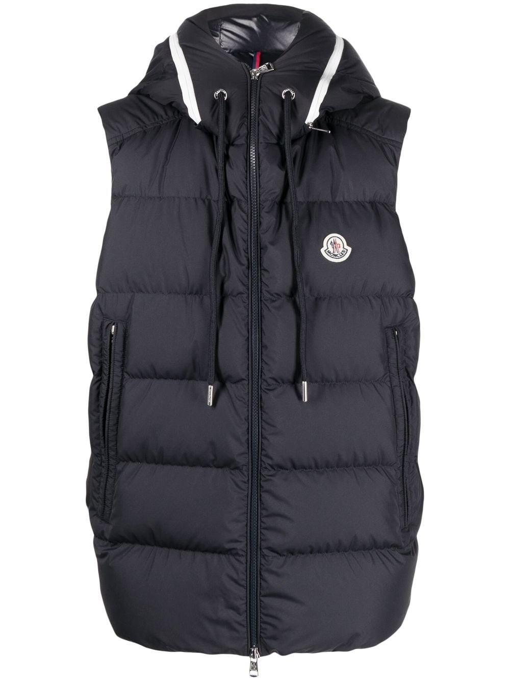 

Moncler chaleco capitonado - Azul