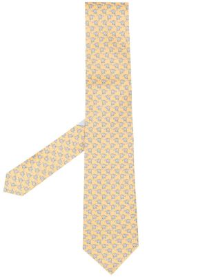 Ferragamo Baumwolle Krawatte mit Gancini-Jacquardmuster in Blau für Herren Herren Accessoires Krawatten 