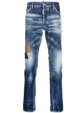 Dsquared2 Paint Splatter Effect Jeans - Farfetch
