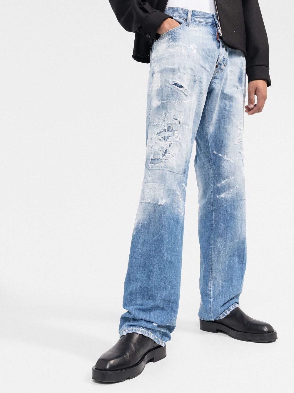 Dsquared2 Distressed Bootcut Jeans - Farfetch