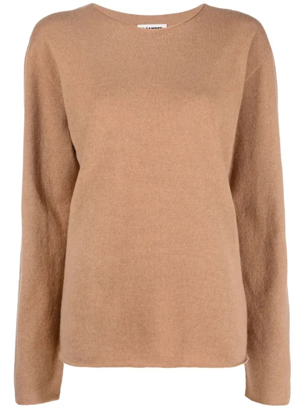 Jil Sander クルーネック カシミアセーター | ニュートラル | FARFETCH JP