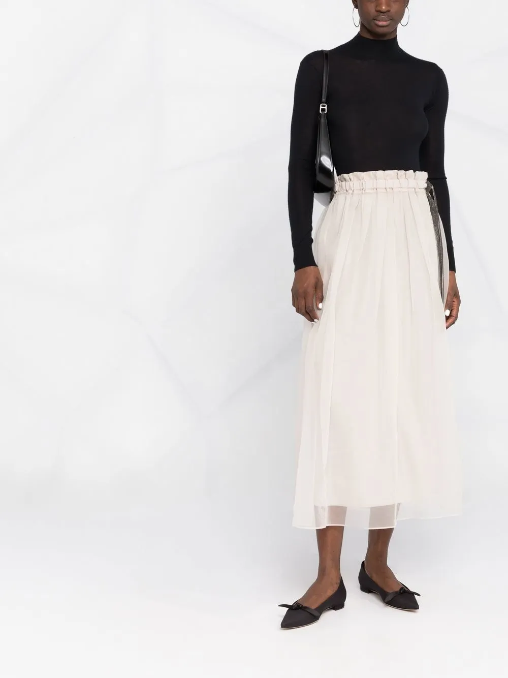 

Brunello Cucinelli full layered skirt - C8539 BEIGE