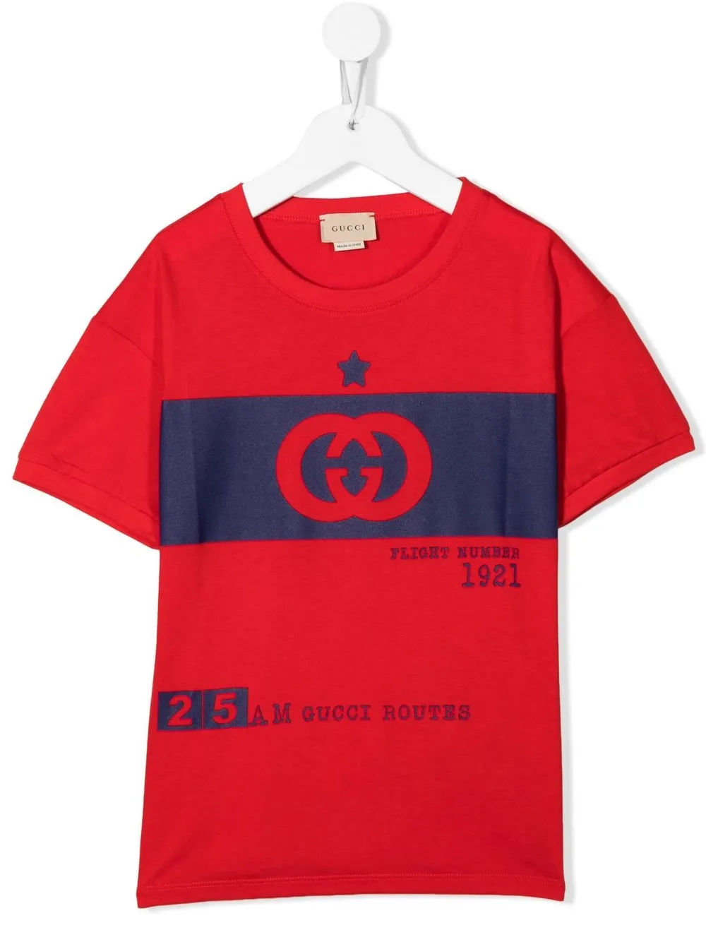 

Gucci Kids playera con logo estampado - Rojo