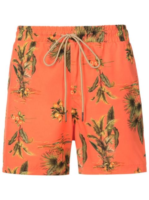 Lygia & Nanny leaf-print swimming shorts