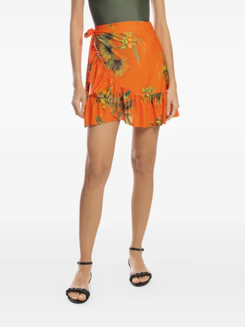 Lygia & Nanny ruffled wrap mini skirt