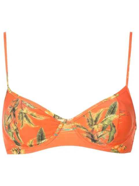 Lygia & Nanny top de bikini con estampado floral