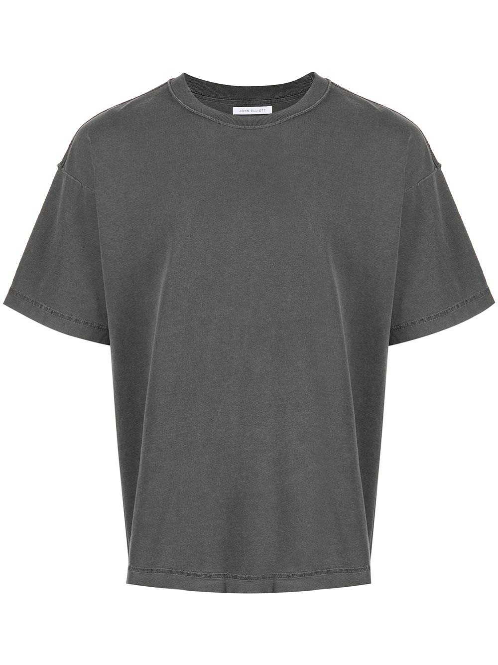 reversed cropped cotton T-shirt