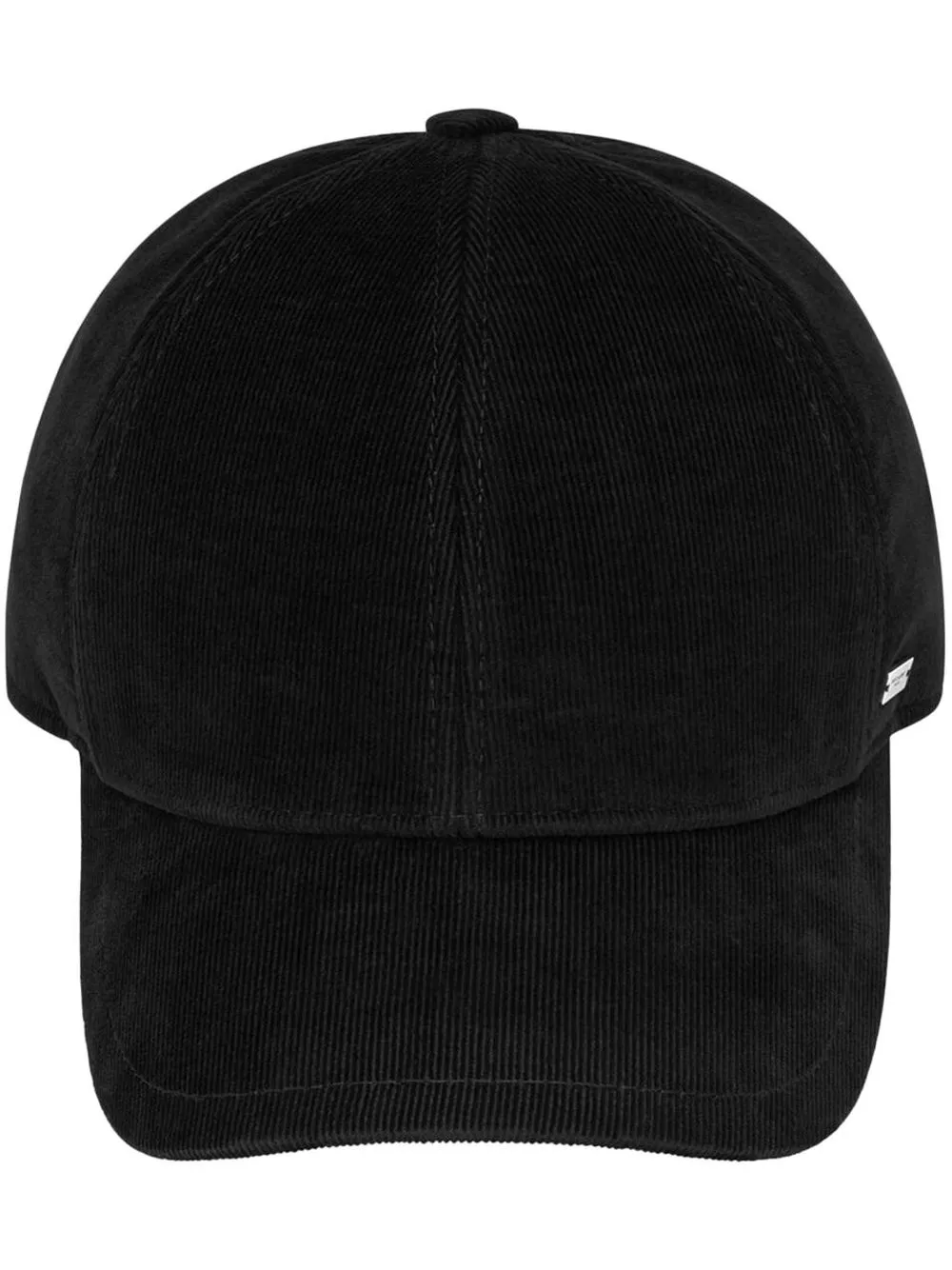 Saint Laurent Casquette Milleraies Corduroy Cap In Black