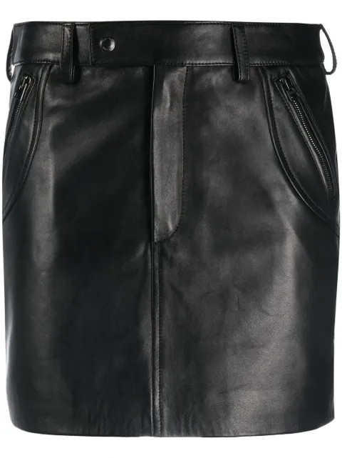 TOM FORD high-waisted leather miniskirt 