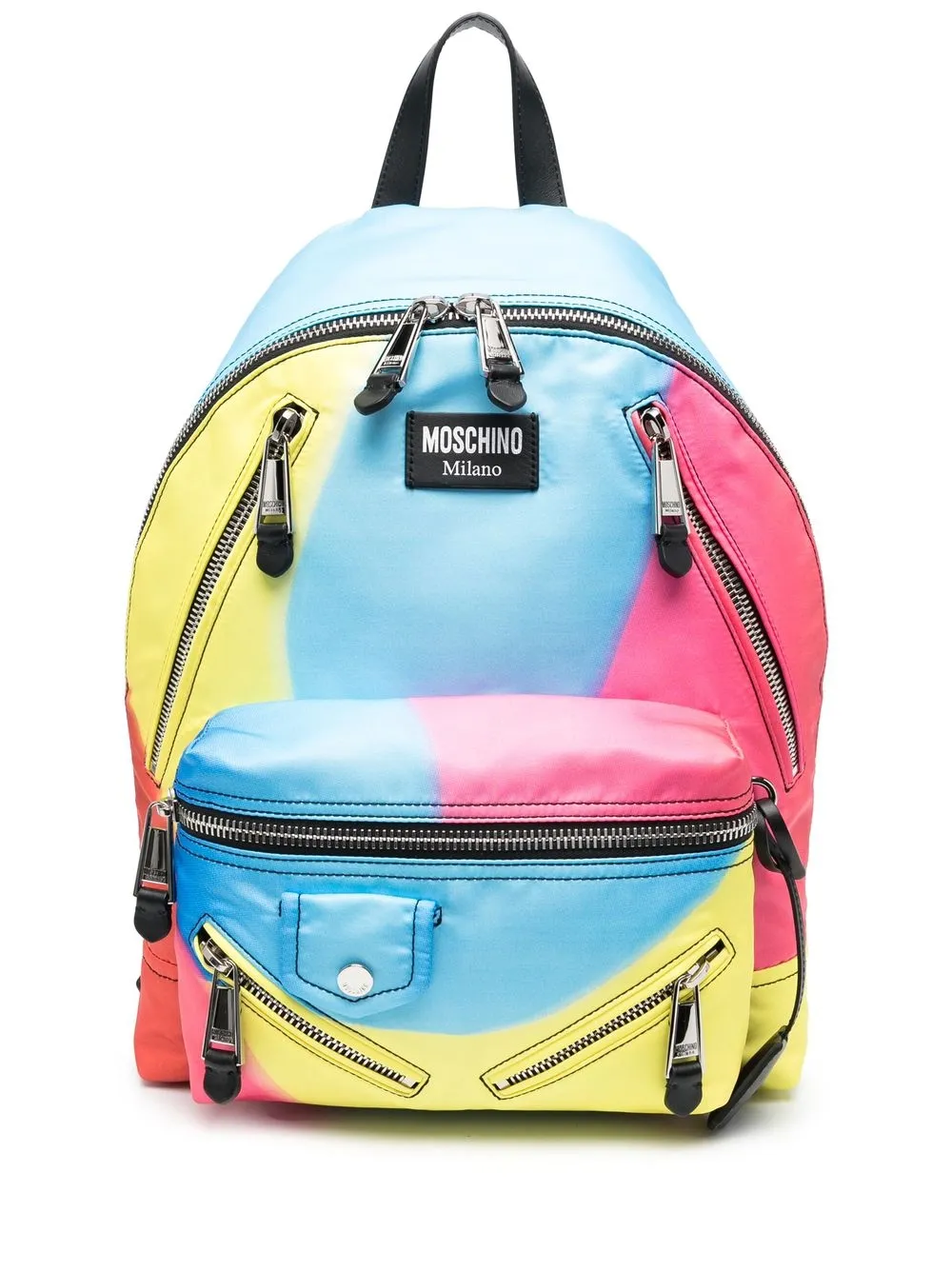 

Moschino colour-block multi-pocket backpack - Blue