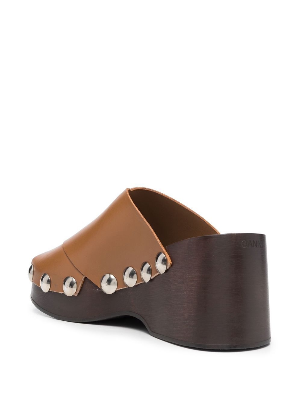 GANNI stud-detail open toe sandals Women