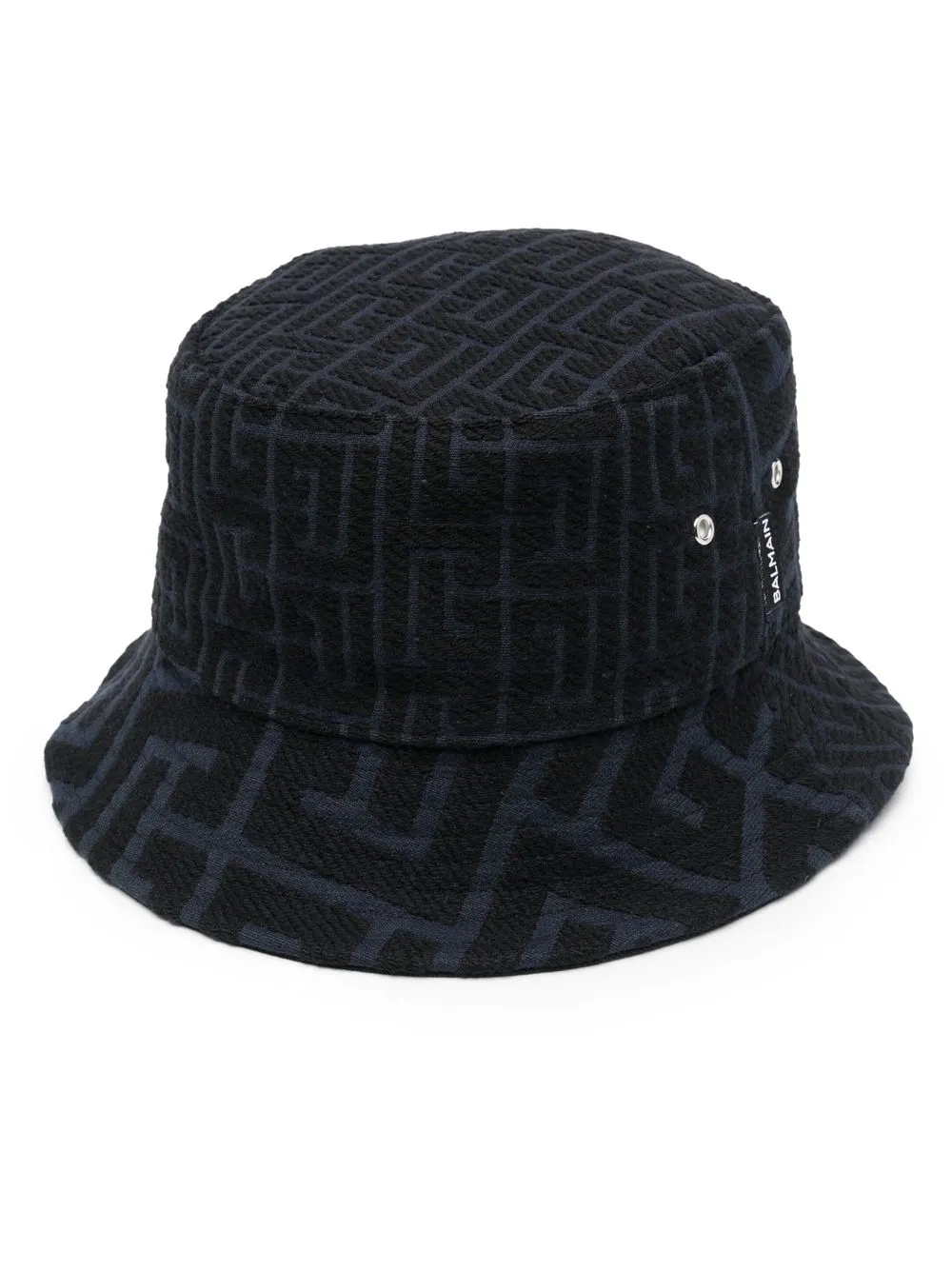 

Balmain gorro de pescador con monograma estampado - Azul