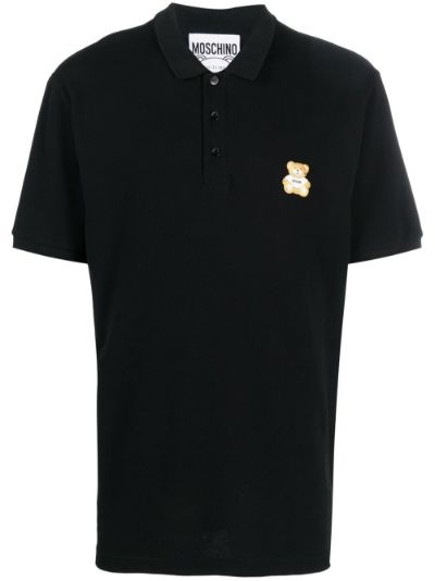 polo shirt with a bear on it