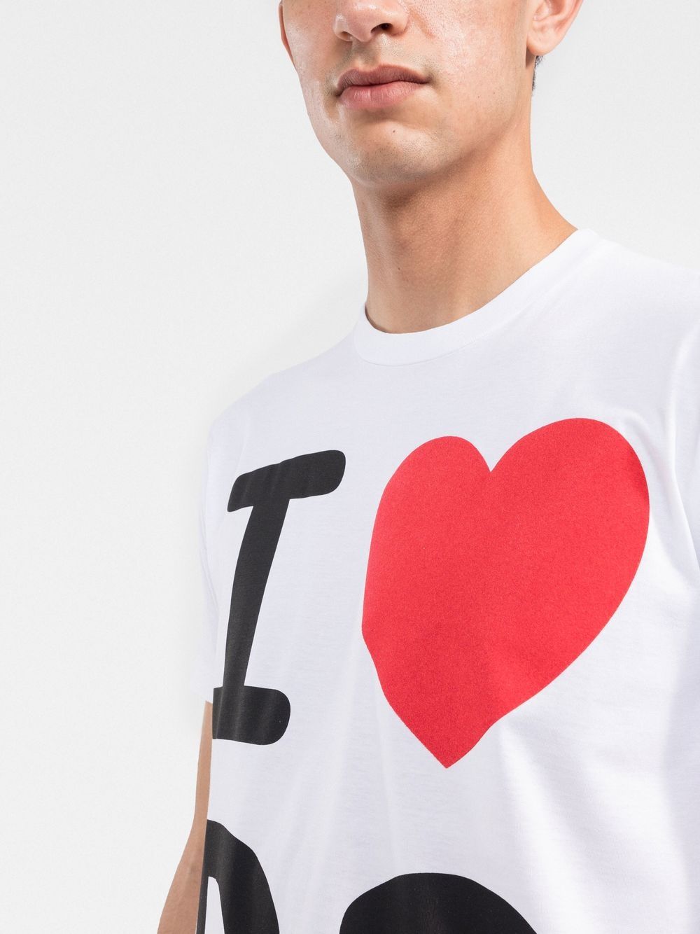 Dsquared2 ディースクエアード 'I Love D2' Cool プリント Tシャツ 