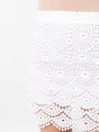 crochet scallop-trimmed mini skirt展示图