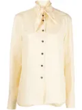 Jil Sander pussy-bow collar blouse - Yellow