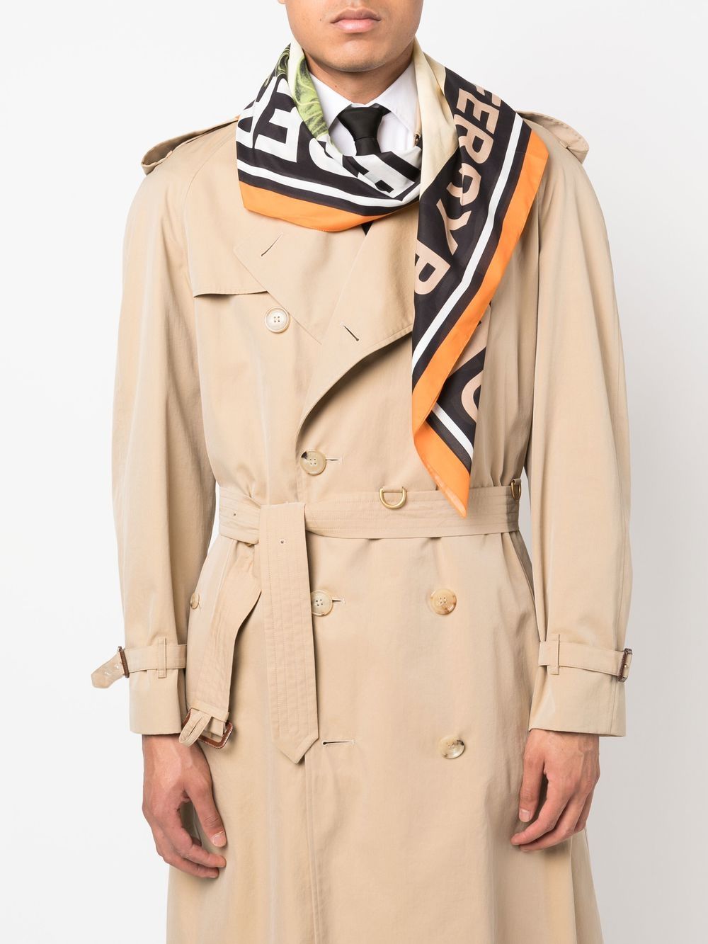 Burberry Zijden sjaal - Beige