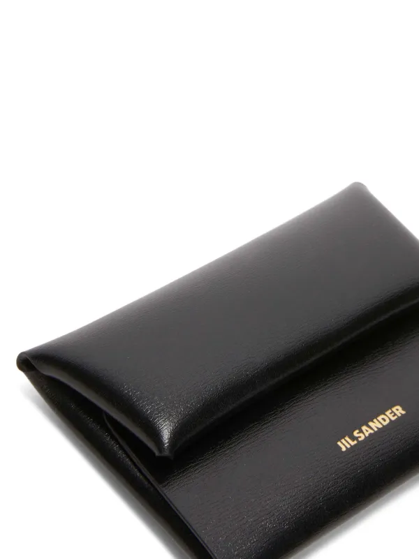 JIL SANDER FOLDED パース Jil Sander Folded Coin Purse | Black | FARFETCH