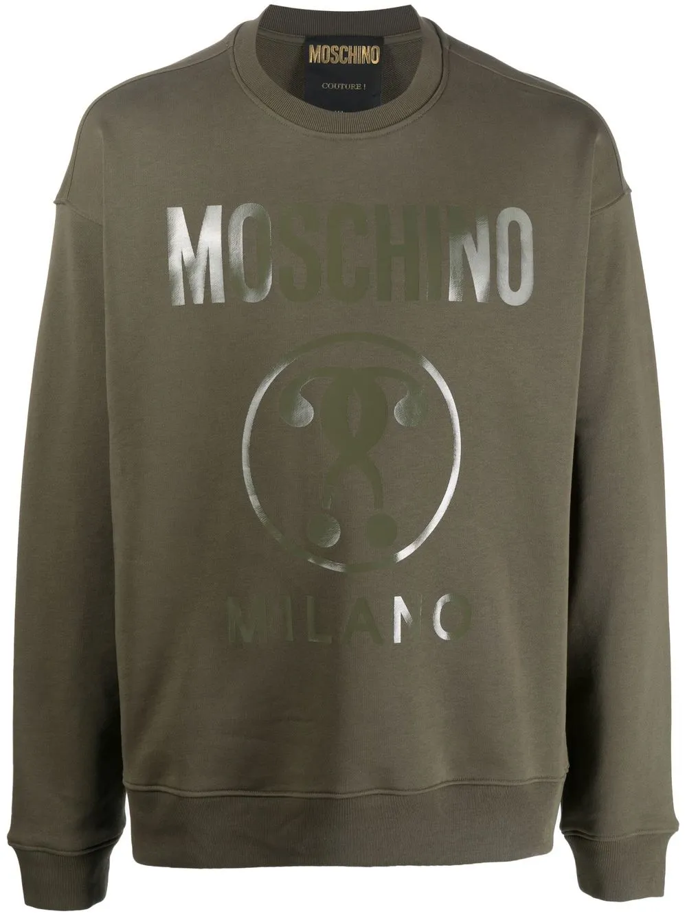 

Moschino suéter con logo estampado - Verde