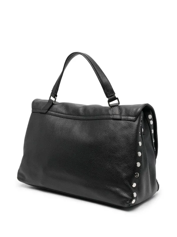Zanellato Medium Postina Daily Studded Tote Bag | Black