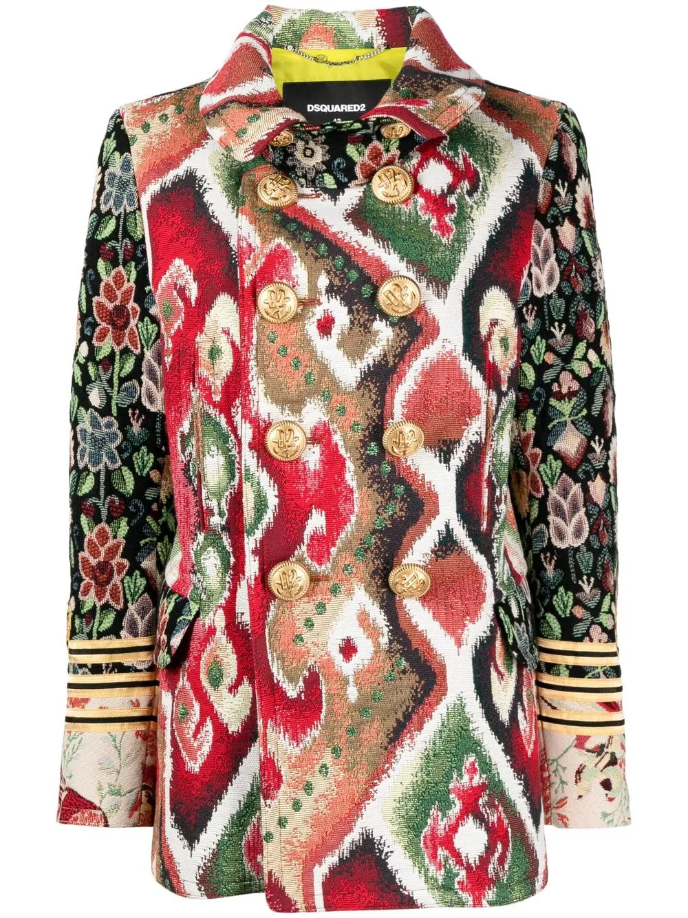 

Dsquared2 contrasting-prints coat - Multicolour