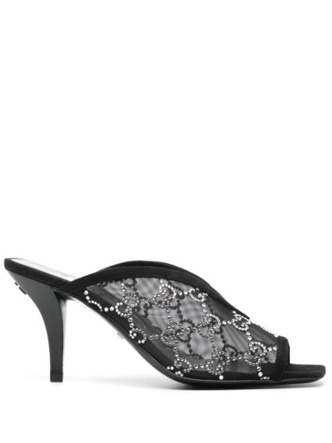 Gucci Mules GG con strass 90mm