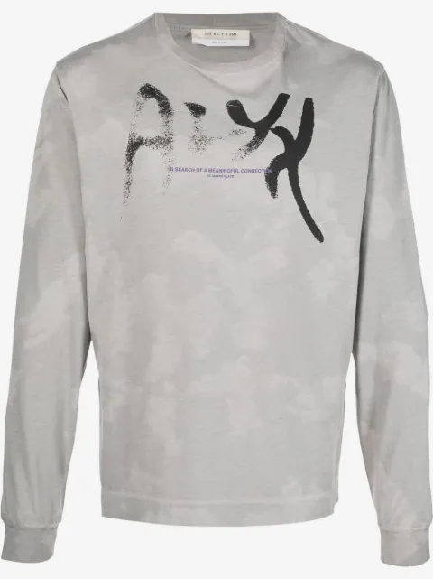 1017 ALYX 9SM logo-print long-sleeved T-shirt