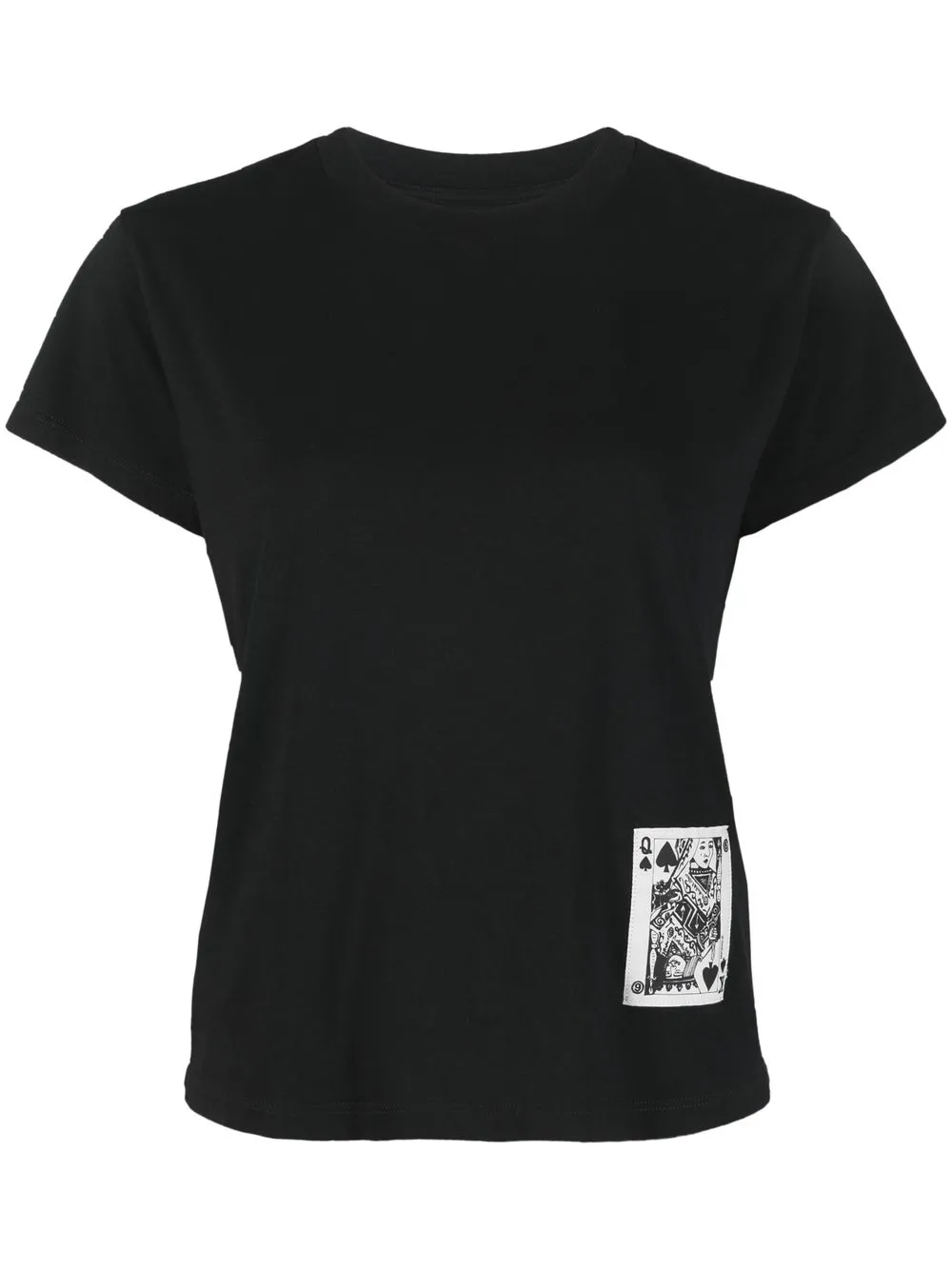 

MM6 Maison Margiela playera con parche de tarjeta - Negro