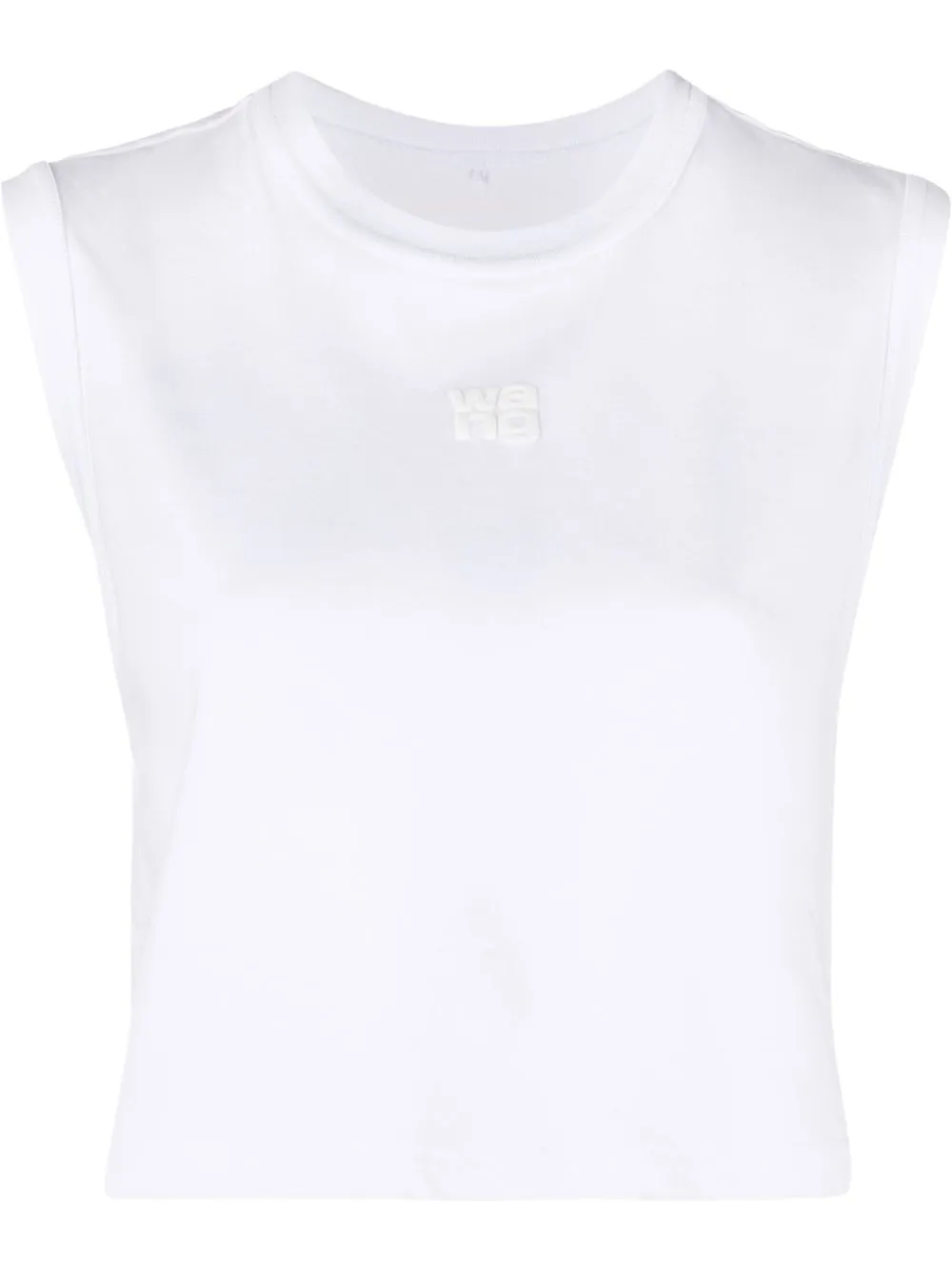 

Alexander Wang playera con logo bordado - Blanco