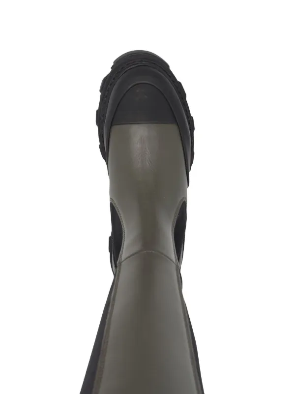 GANNI ワークブーツ ブラック/オリーブ GANNI ワークブーツ ブラック/オリーブ