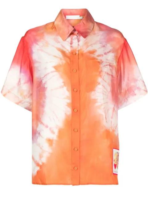 ZIMMERMANN tie-dye silk shirt