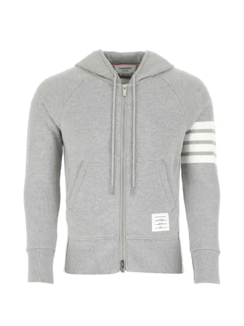 Thom Browne Classic Loopback 4-Bar zip-up hoodie