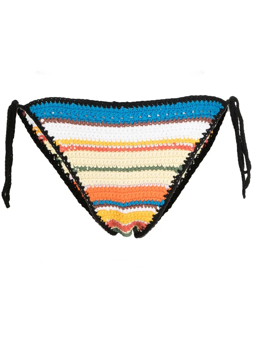 

GANNI striped crochet bikini bottoms - Blue