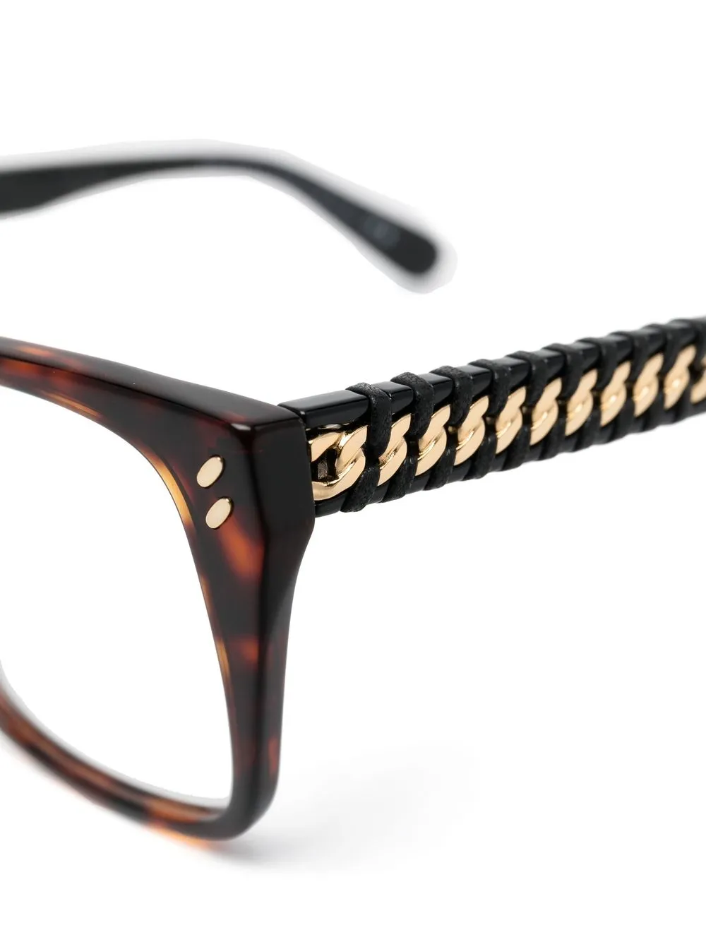  Stella Mccartney Eyewear Eckige Brille   Braun 