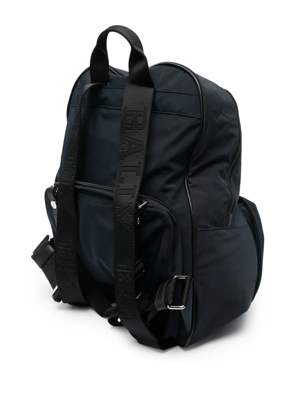 image 3 of bally logo印花条纹双肩包