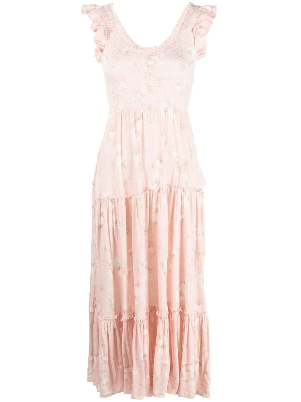 

LoveShackFancy floral-print sleeveless dress - Pink