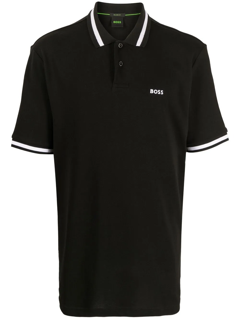 

BOSS Pio tipped polo shirt - Black