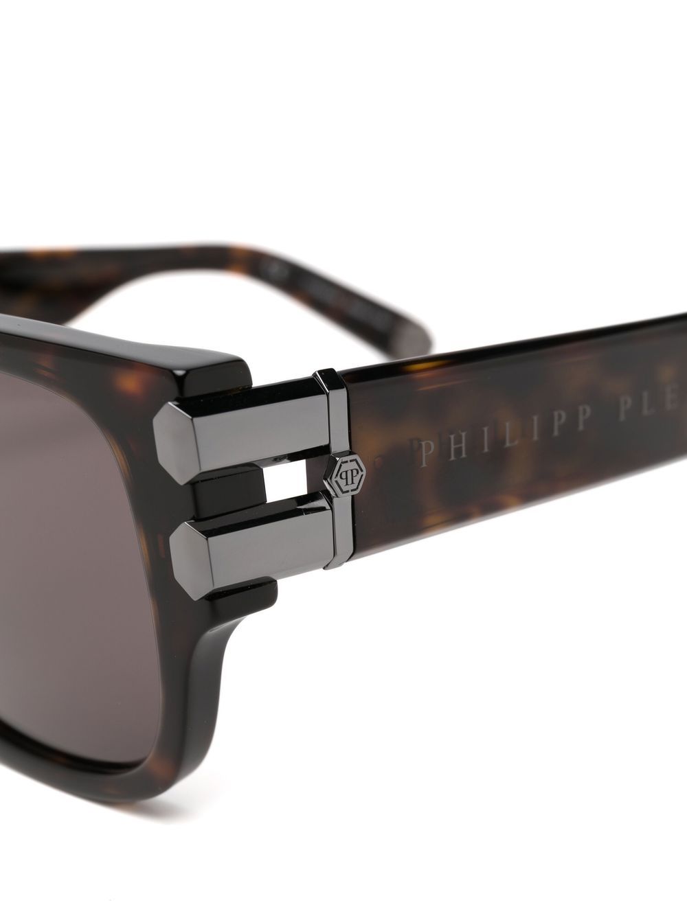 Philipp Plein tortoiseshell-effect tinted sunglasses Men