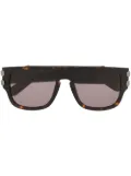 Philipp Plein Eyewear tortoiseshell-effect tinted sunglasses - Brown