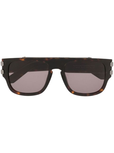 Philipp Plein tortoiseshell-effect tinted sunglasses 