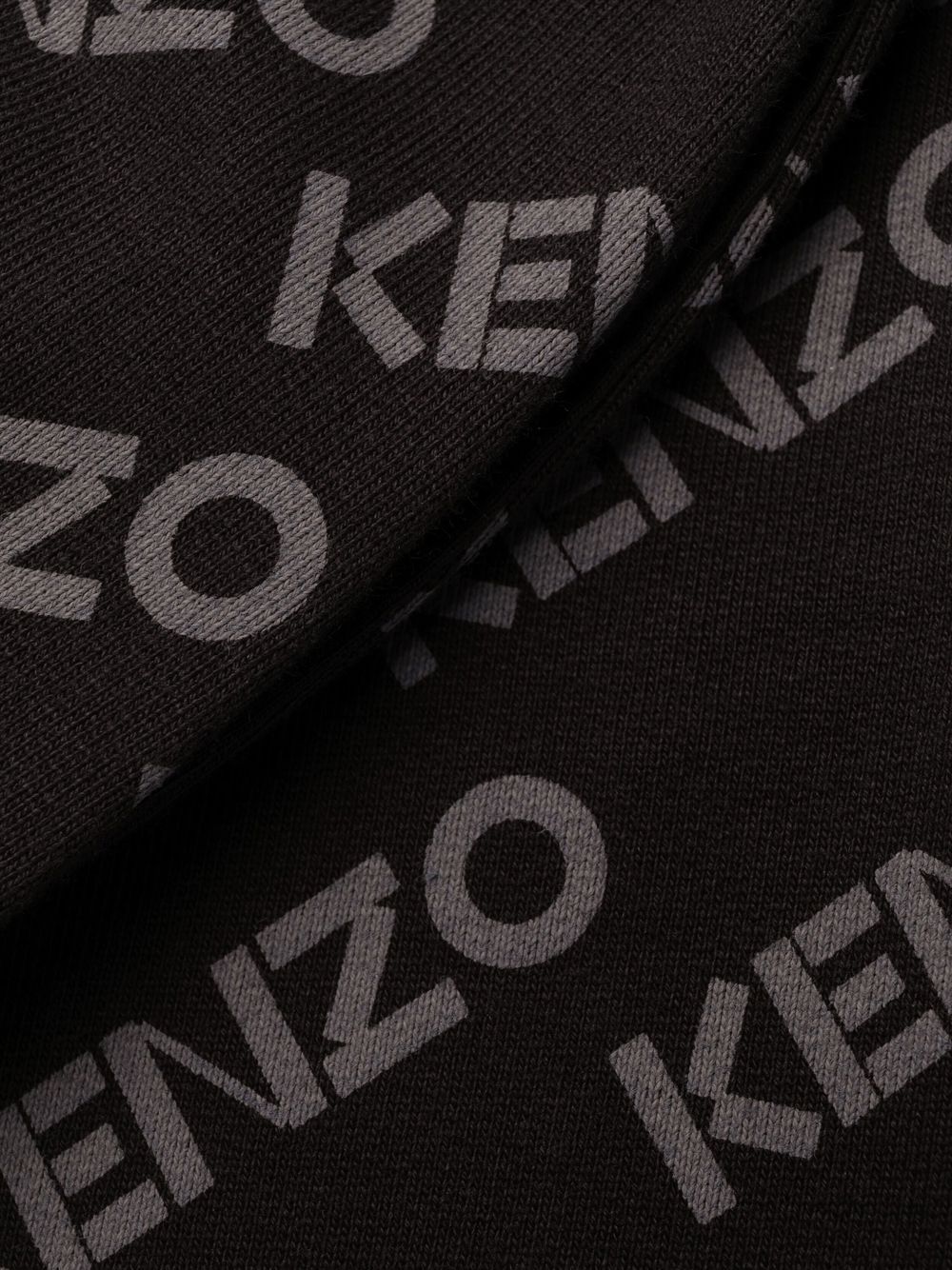 Kenzo logo-print wide leg track pants Women