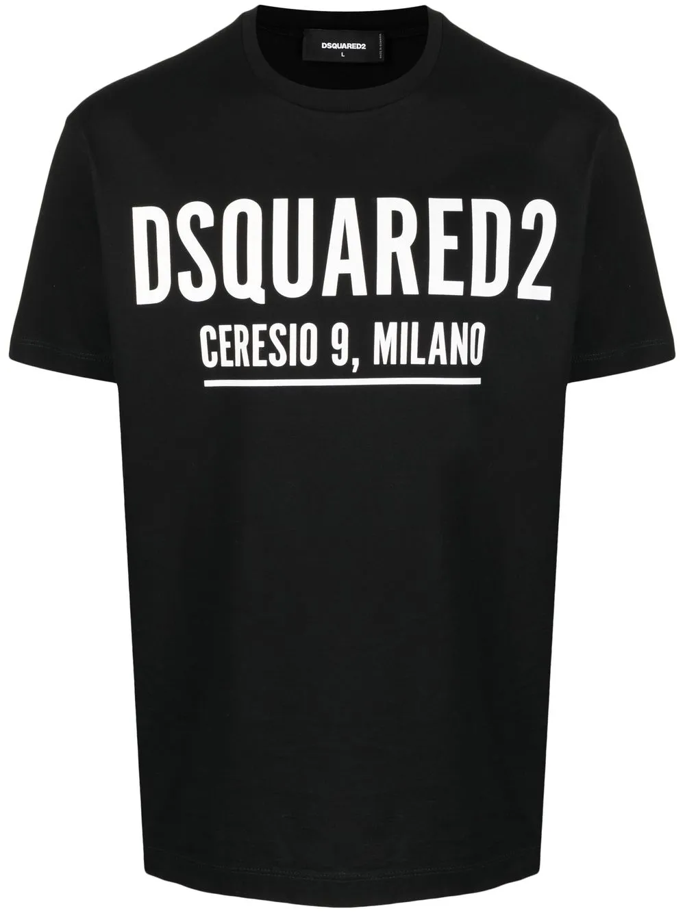 

Dsquared2 playera con logo estampado - Negro