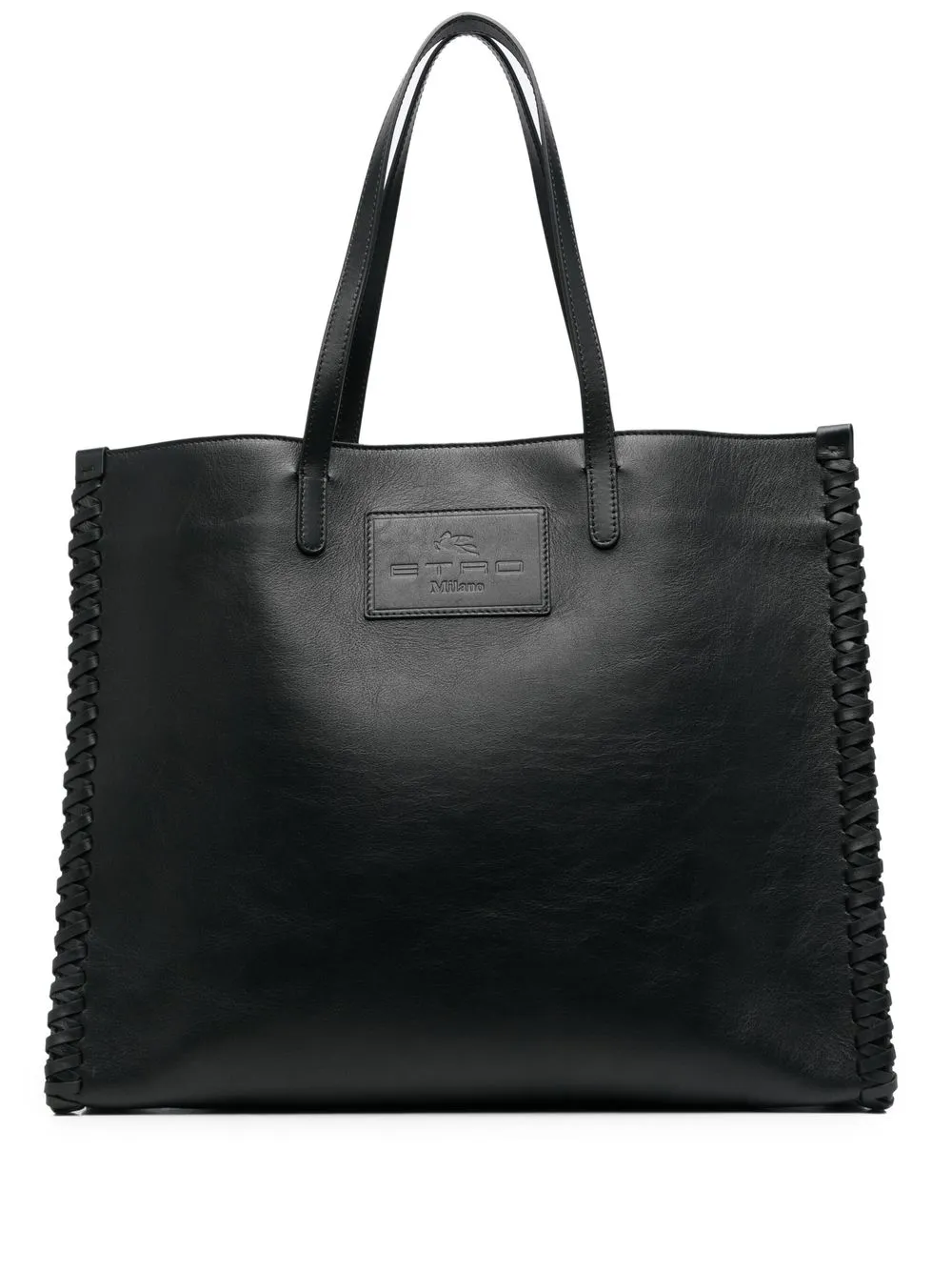 

ETRO tote con ribete sobrehilado - Negro