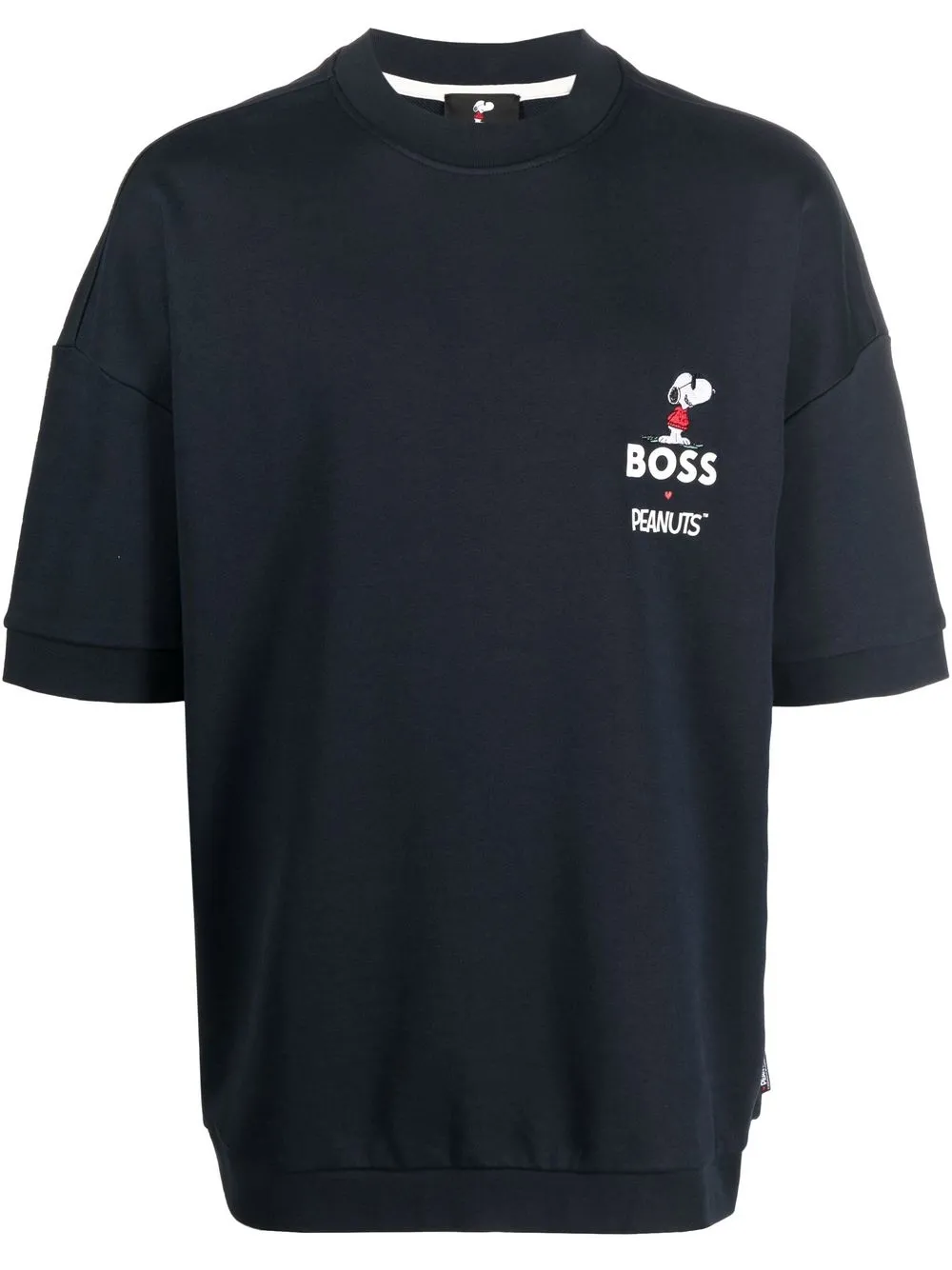 

BOSS playera manga corta con logo estampado - Azul