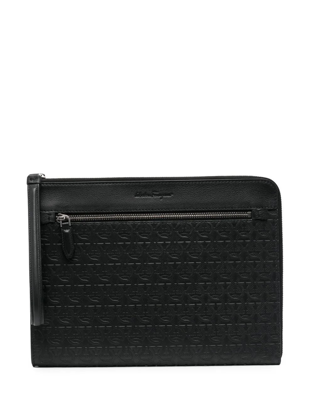 

Salvatore Ferragamo bolsa de mano con monograma - Negro