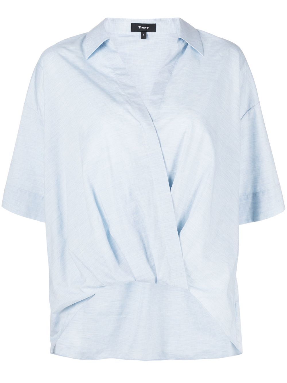 

Theory v-neck cotton shirt - Blue